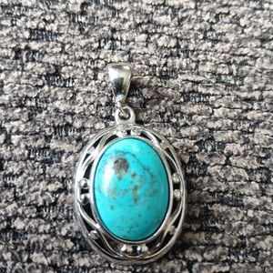 Turquoise Silver Pendant